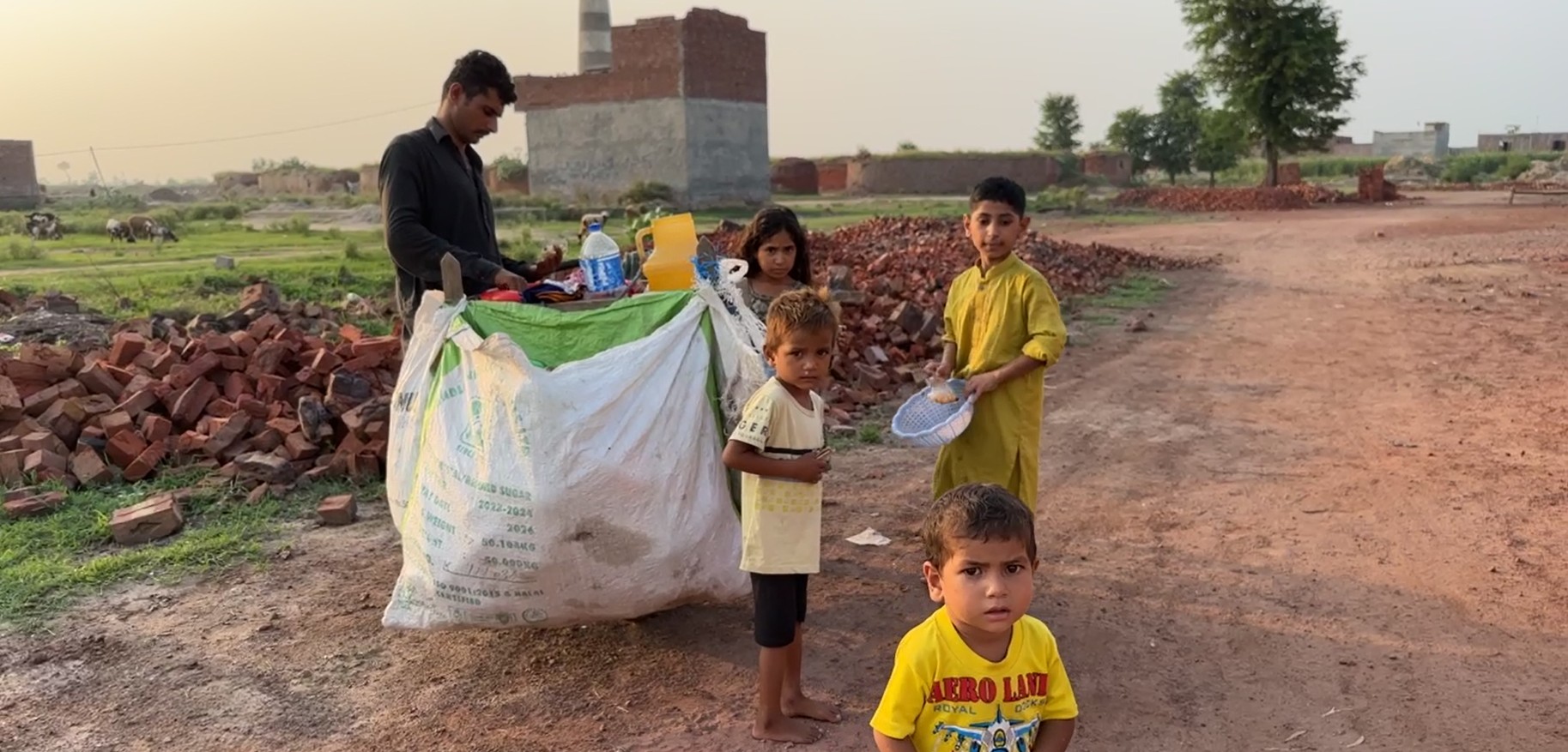 Children in rural Pakistan facing economic hardship outside of school